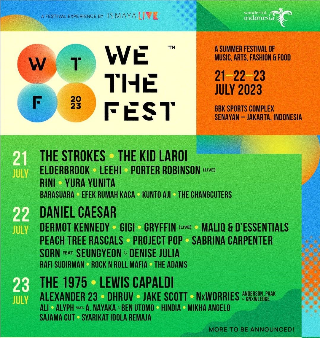 We The Fest 2023 Sediakan “Ruang Kreatif” EVENT NUSANTARA