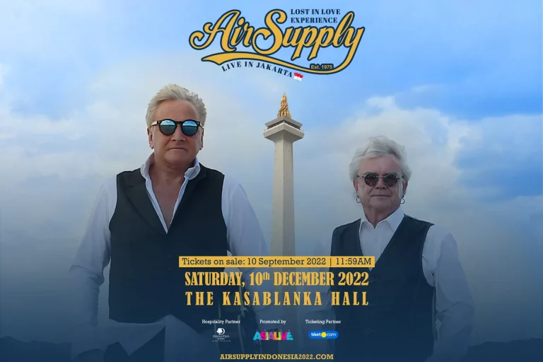 Air Supply Bakal Konser di Jakarta, Tiket Mulai Rp 450 Ribu
